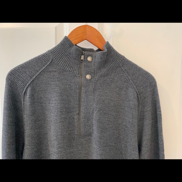 Men’s BR extra fine merino 1/2 zip - Picture 4 of 5